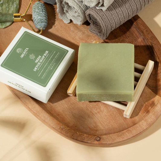 Ayurvedic Neem Cleansing Soap Bar with Cow Milk & Ghee (Tridoshic)